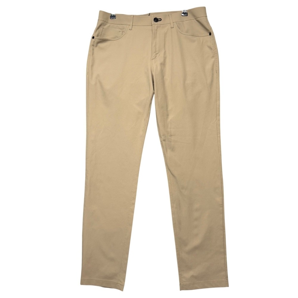 Public Rec Workday Pants Mens 32x32 Khaki Tan Stretch Performance Chino Slim Fit
